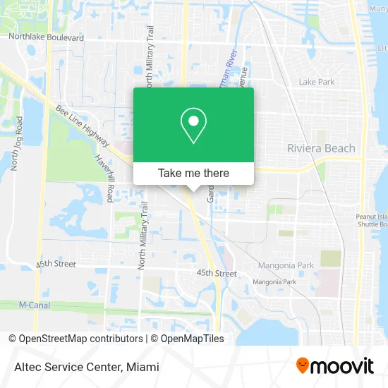 Altec Service Center map