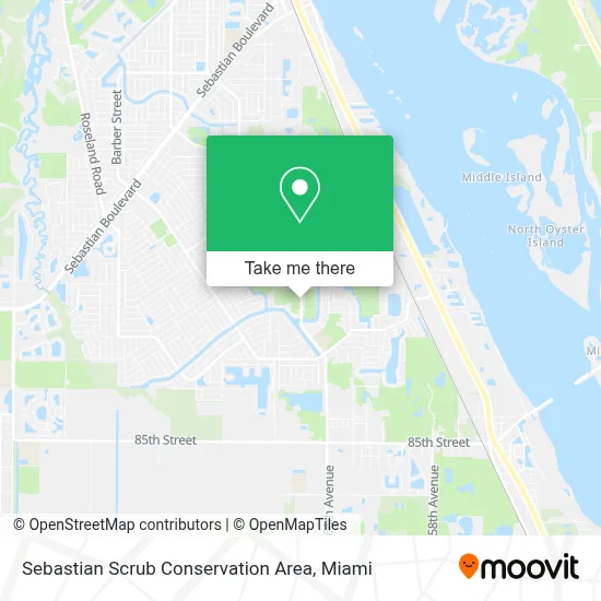 Sebastian Scrub Conservation Area map