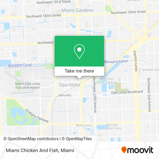 Miami Chicken And Fish map