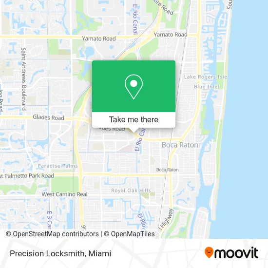 Precision Locksmith map