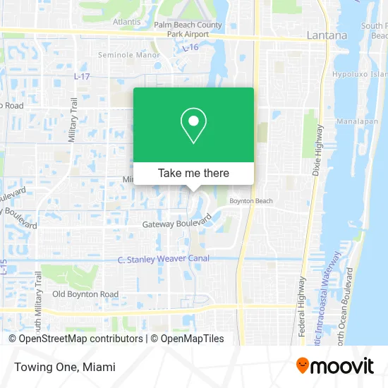 Towing One map
