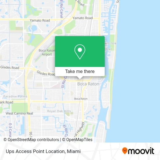 Ups Access Point Location map
