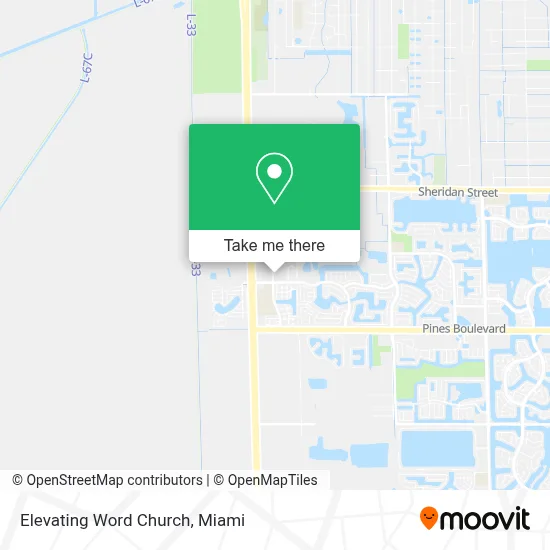 Elevating Word Church map