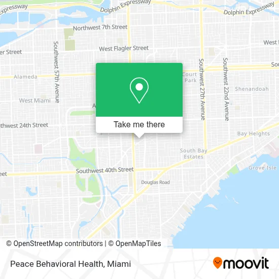 Peace Behavioral Health map