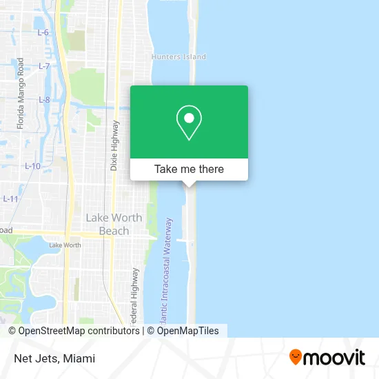 Net Jets map