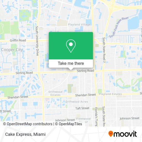 Cake Express map