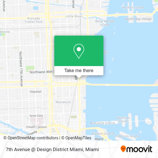 7th Avenue @ Design District Miami map