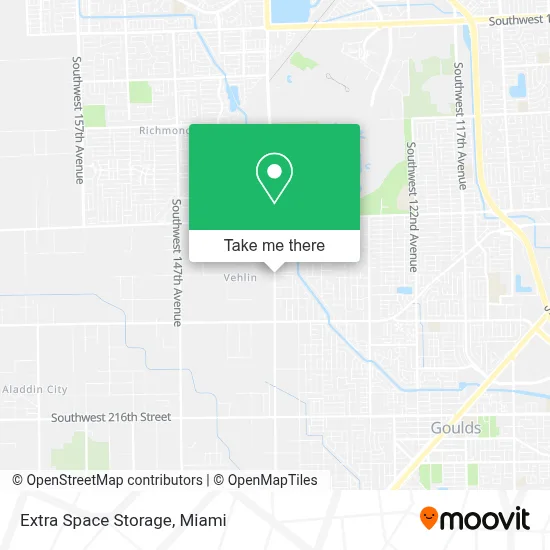 Extra Space Storage map
