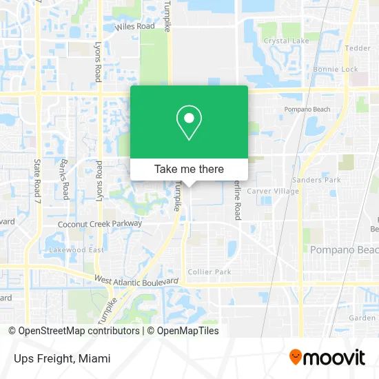Ups Freight map