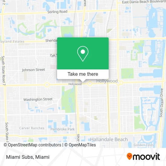 Miami Subs map