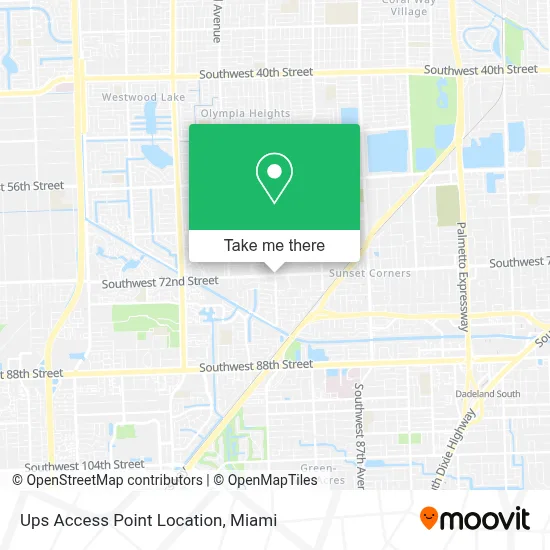 Ups Access Point Location map