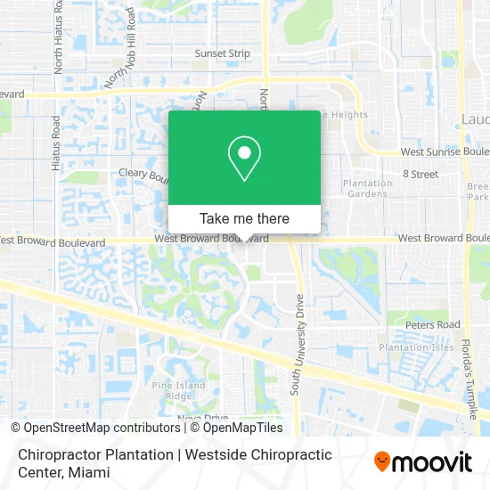 Chiropractor Plantation | Westside Chiropractic Center map