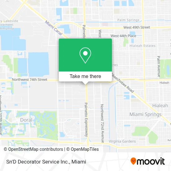 Sn'D Decorator Service Inc. map