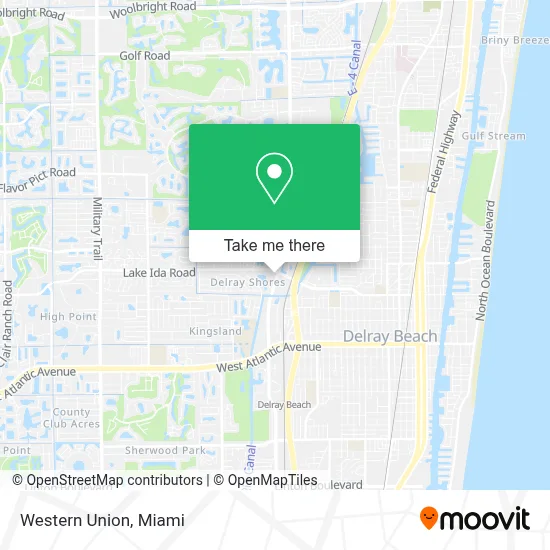Western Union map