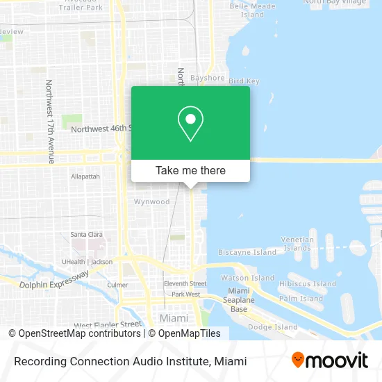 Mapa de Recording Connection Audio Institute