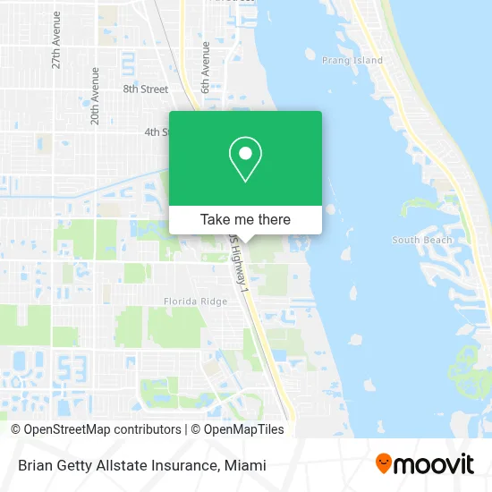 Brian Getty Allstate Insurance map