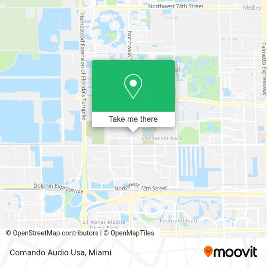 Comando Audio Usa map