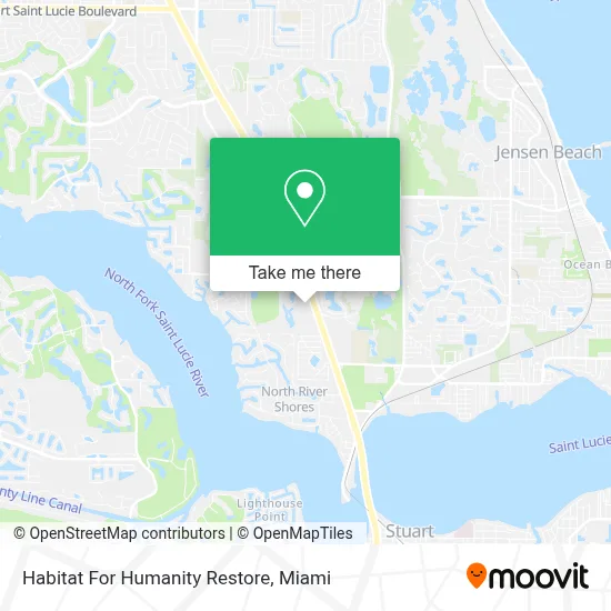 Habitat For Humanity Restore map
