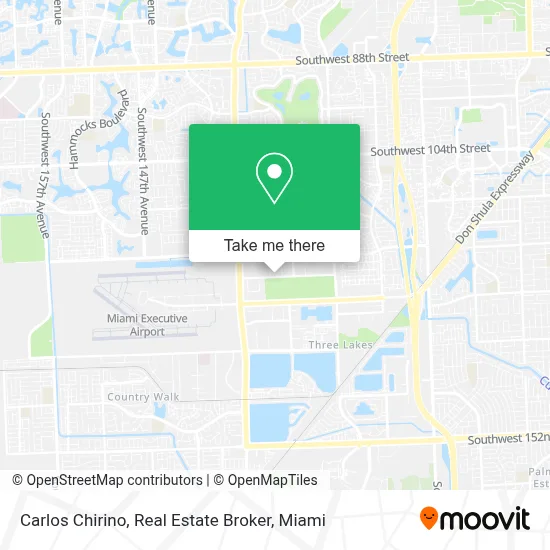 Carlos Chirino, Real Estate Broker map