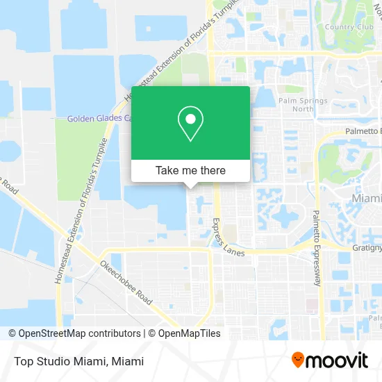 Top Studio Miami map