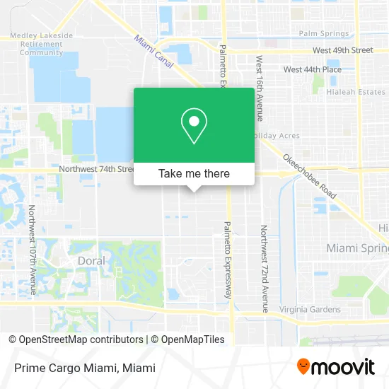Prime Cargo Miami map