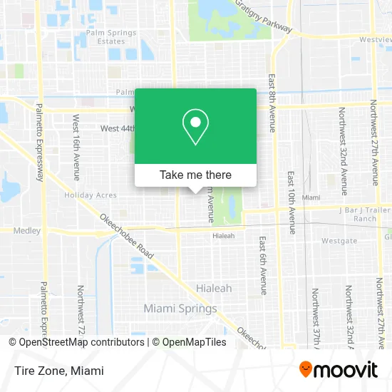 Tire Zone map