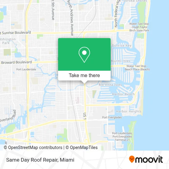 Same Day Roof Repair map