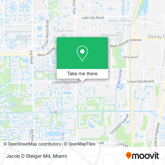 Jacob D Steiger Md map
