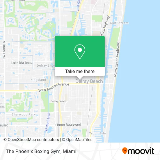 The Phoenix Boxing Gym map