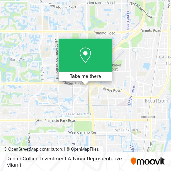 Dustin Collier- Investment Advisor Representative map