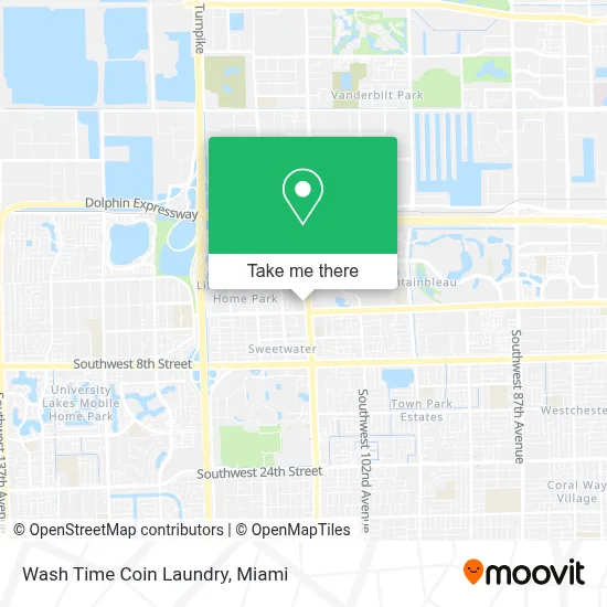 Wash Time Coin Laundry map