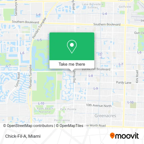 Chick-Fil-A map