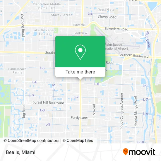 Bealls map