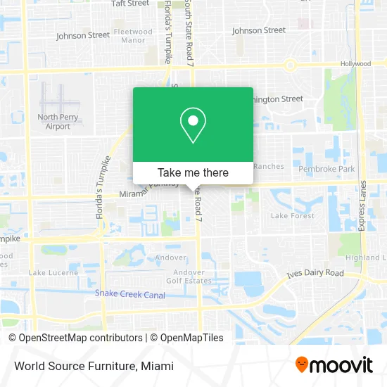 World Source Furniture map
