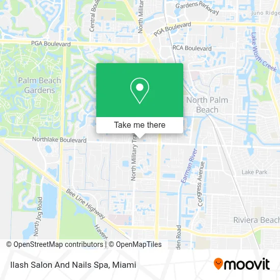 Ilash Salon And Nails Spa map