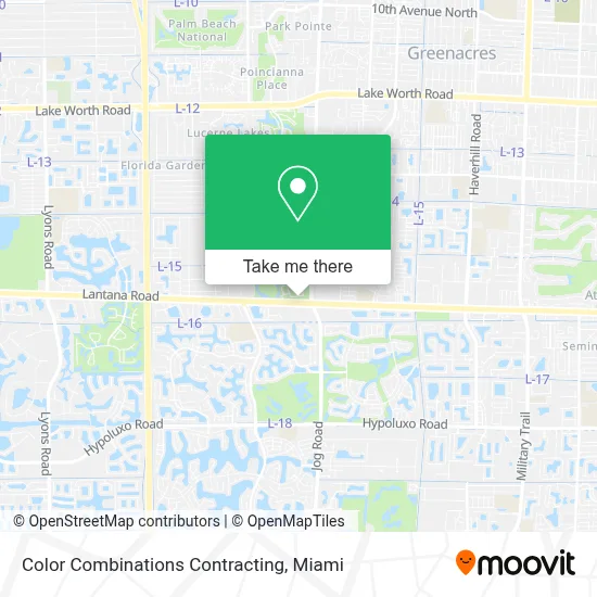 Color Combinations Contracting map