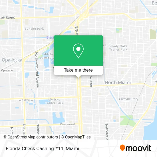 Florida Check Cashing #11 map