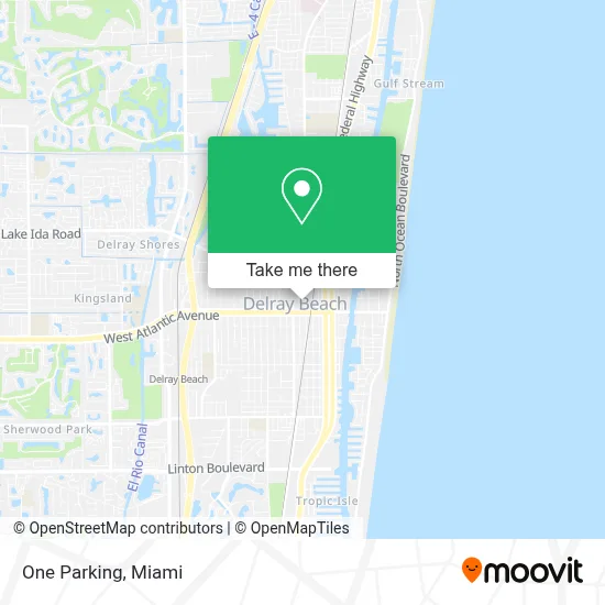 One Parking map