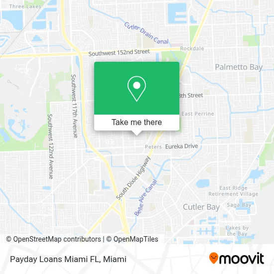 Payday Loans Miami FL map