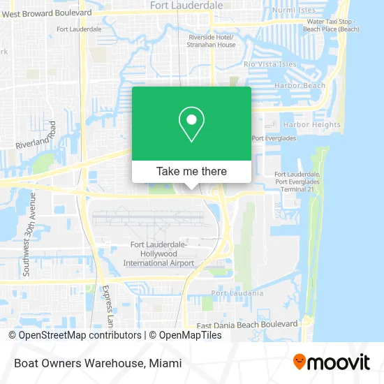 Boat Owners Warehouse map