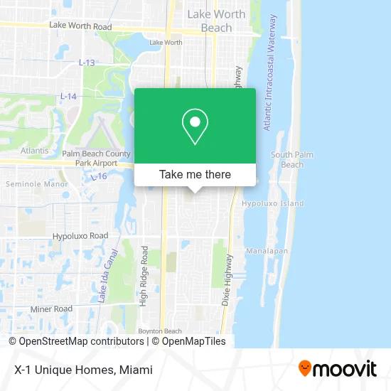 X-1 Unique Homes map