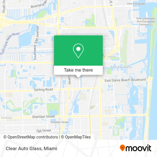 Clear Auto Glass map