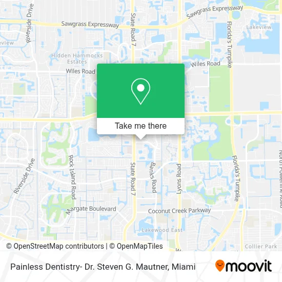 Painless Dentistry- Dr. Steven G. Mautner map