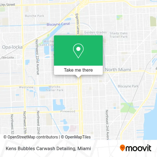 Kens Bubbles Carwash Detailing map