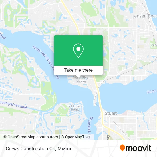 Crews Construction Co map