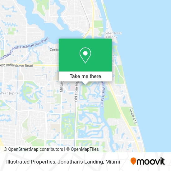 Illustrated Properties, Jonathan's Landing map