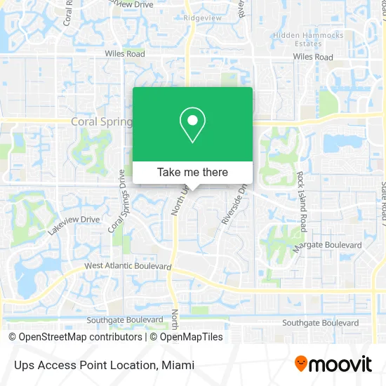 Ups Access Point Location map