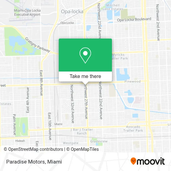 Paradise Motors map