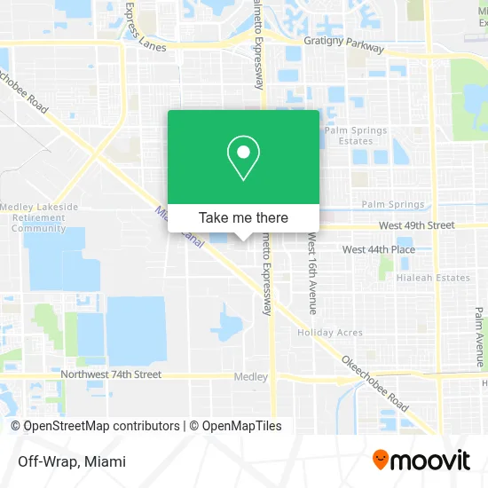 Off-Wrap map