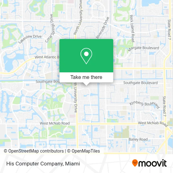 His Computer Company map
